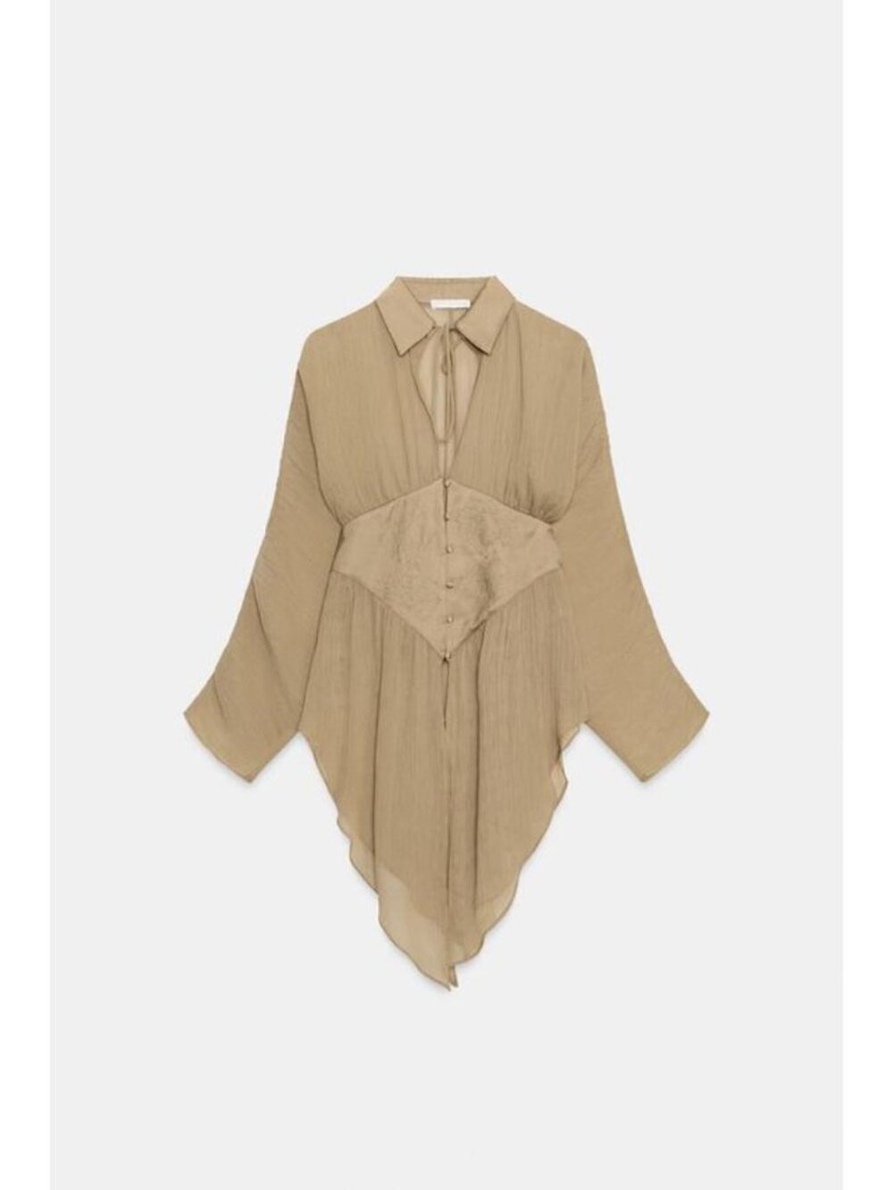 ZARA ZW COLLECTION LACE FLUID SHIRT 5919/218/092